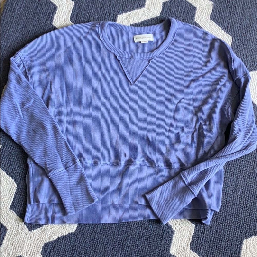 Aritzia XXS TNA waffle crewneck
